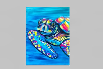 All Ages Paint Nite: Colorful Sea Turtle